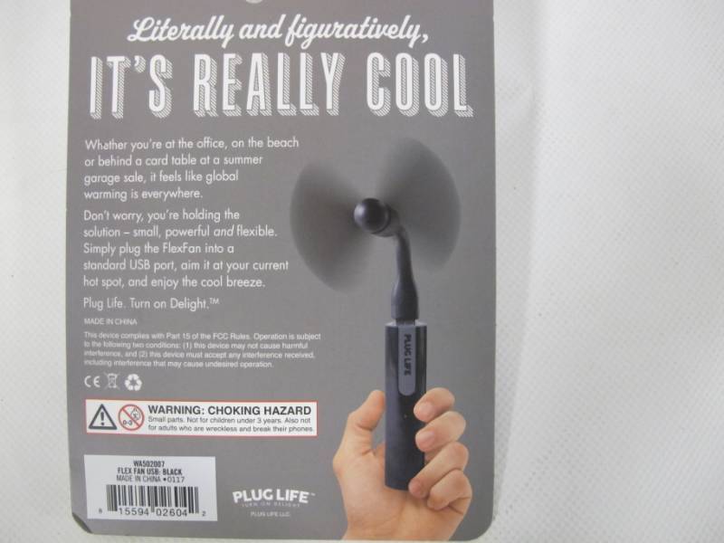 lot 29 image: 3 Pack of NEW Plug Life Flex Fan - USB powered, Flexible Fans