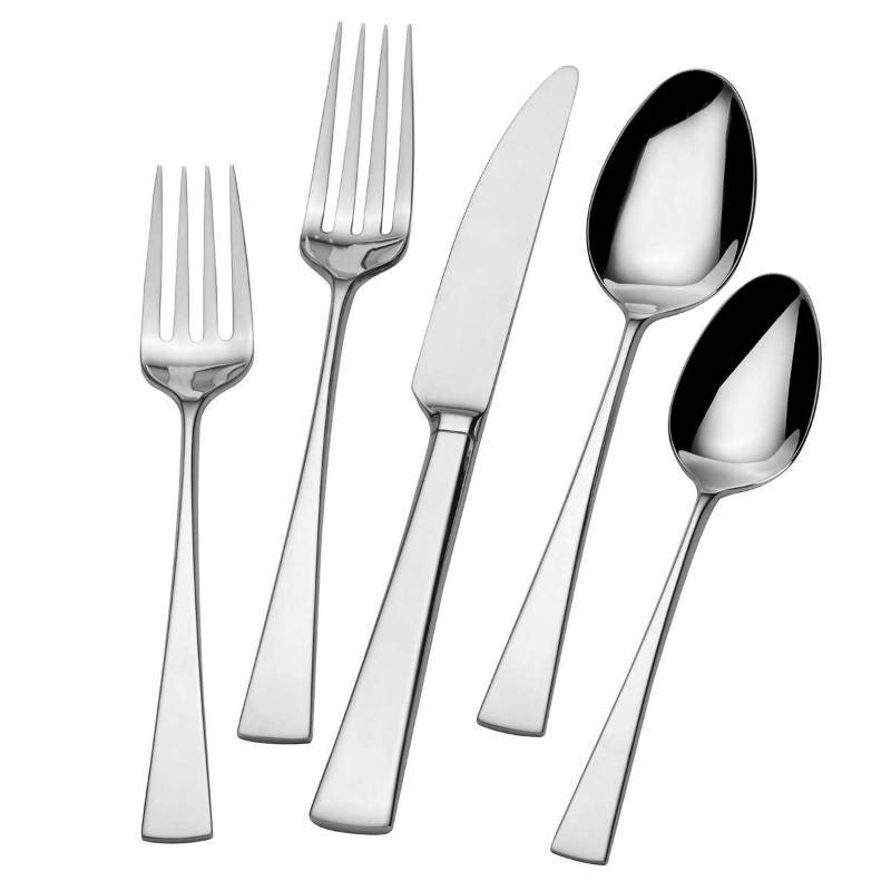 lot 72 image: Mikasa Lucia 1810 Stainless Steel 20-piece Flatware Set - NEW