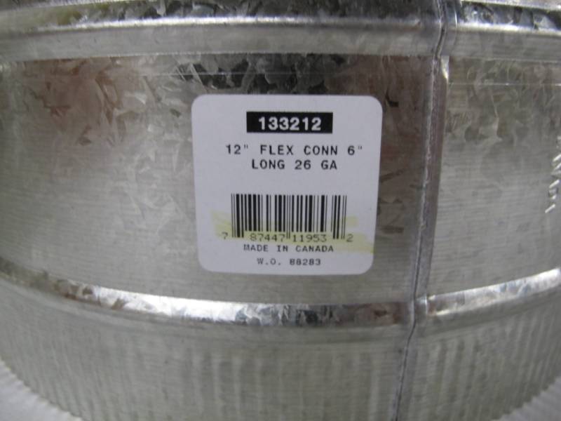 lot 5 image: Pair of Speedi-Products FDSC-12 12-Inch Diameter Flex and Sheet Metal Duct Splice Connector Collar
