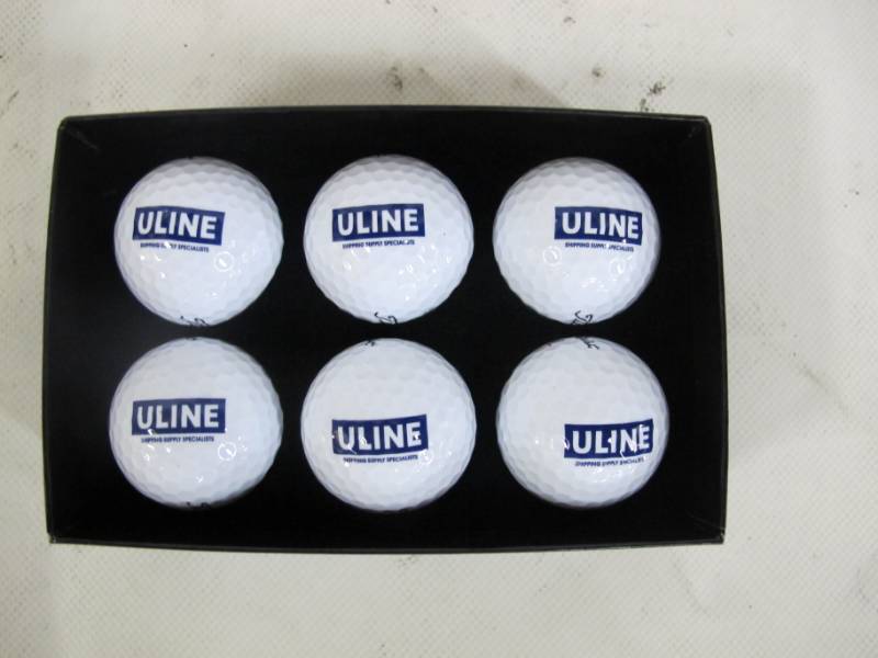 lot 150 image: Titleist DT TruSoft Golf Balls - 6 Pack - White - ULINE Branded - NEW