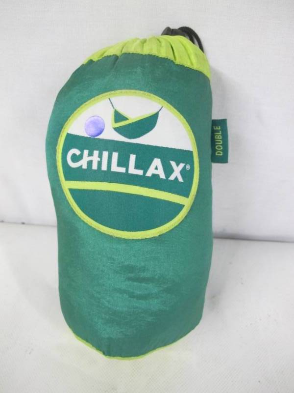 lot 30 image: Chillax Double Travel Hammock Green with Integrated Suspension