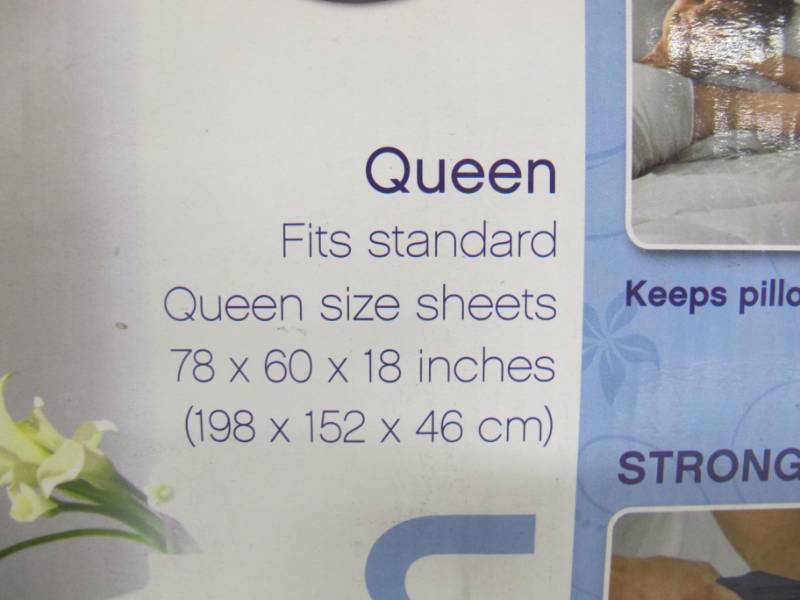 lot 20 image: Aerobed 18 Raised Headboard Air Mattress - Queen, Built in Pump