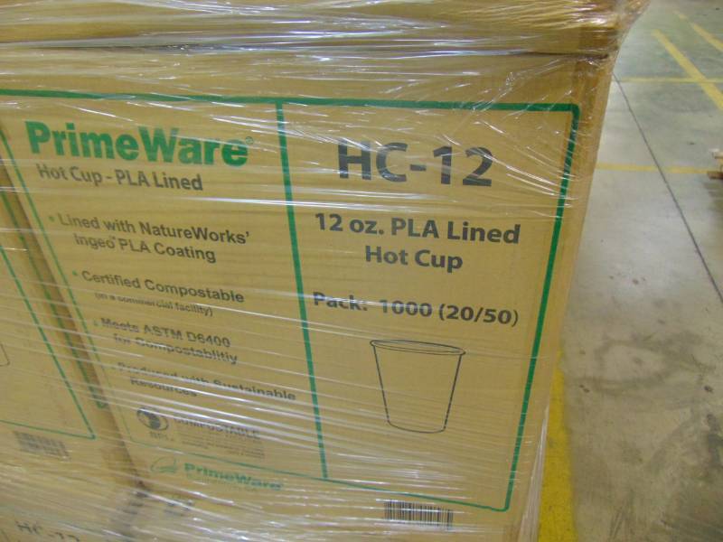 lot 568 image: PrimeWare 12oz PLA Lined Hot CupCase  1000ct HC-12