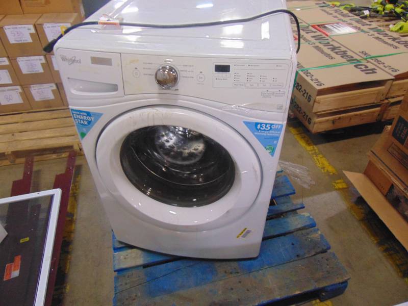 lot 582 image: Whirlpool 4.5 cu. ft. High-Efficiency Front Load Washer in White, ENERGY STAR WFW75HEFW