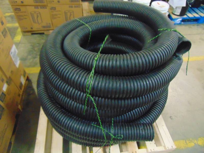 lot 597 image: Advanced Drainage Systems 4 in. x 100 ft. Corex Drain Pipe Solid 2 Sets 04510100