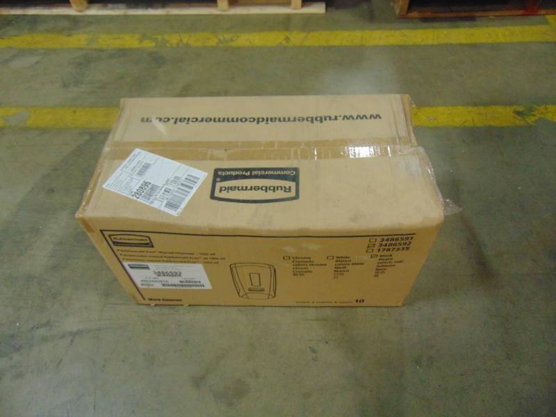 lot 607 image: Rubbermaid FLEX DISPENSER BLACK 1000 ML 1300ML 3486592 - Case of 10