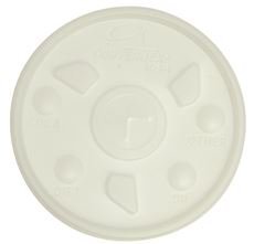 lot 613 image: Renown REN09041 STYROFOAM Cup Straw-Slot LID, 1,000 PER CASE (1000 PER CASE)