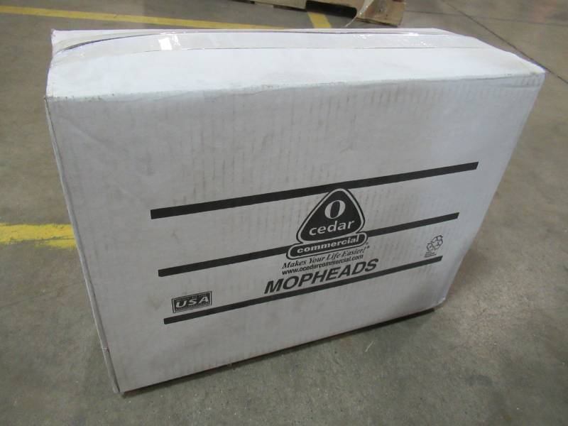 lot 101 image: OCedar Commercial 97156 MaxiClean Loop-End Mop, Medium, Blue (Pack of 12), 97156