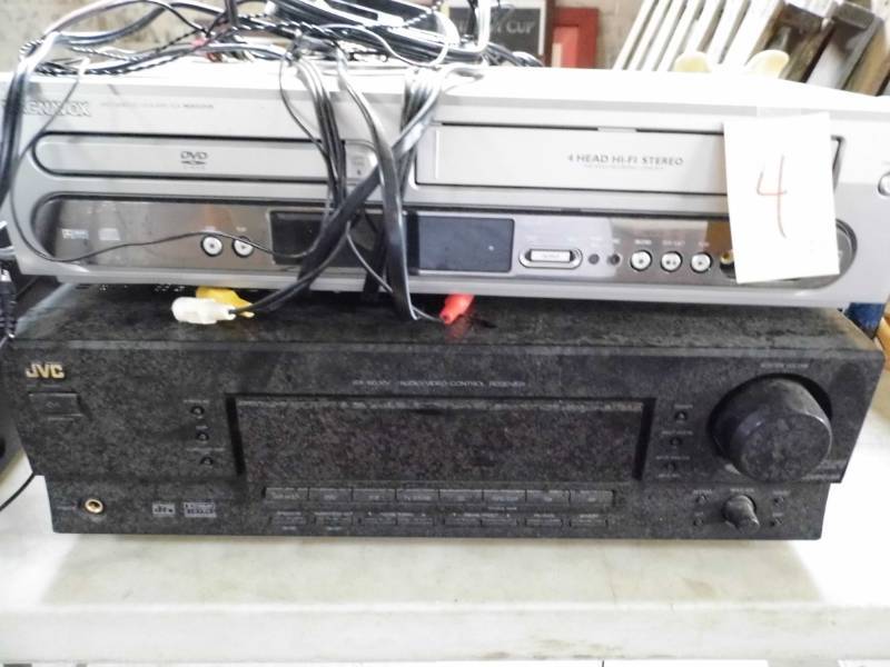 lot 4 image: JVC Recveiver - Magnavox DVD