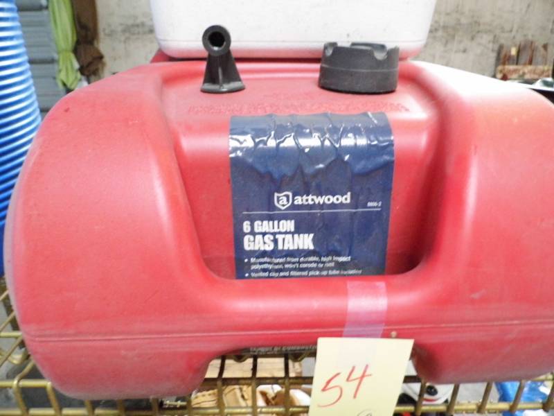 lot 54 image: Cooler - 6 Gallon Gas Can