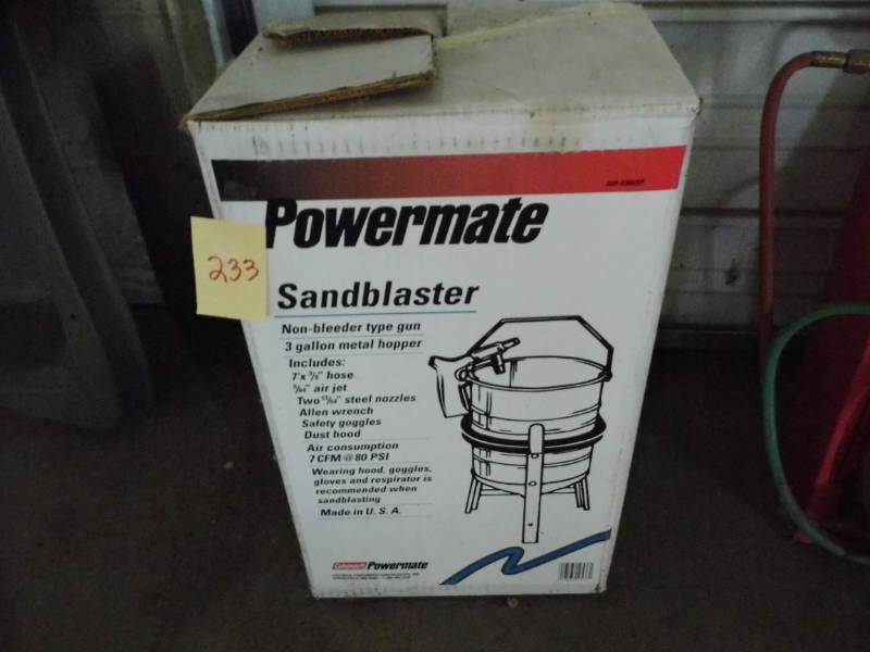 lot 233 image: Power Mate Sandblaster