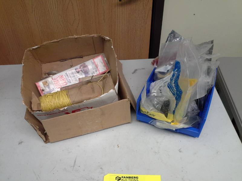 lot 51 image: Eagle Claw Snelled Fish Hooks, Fishing Tackle, Nylon Rope, And More