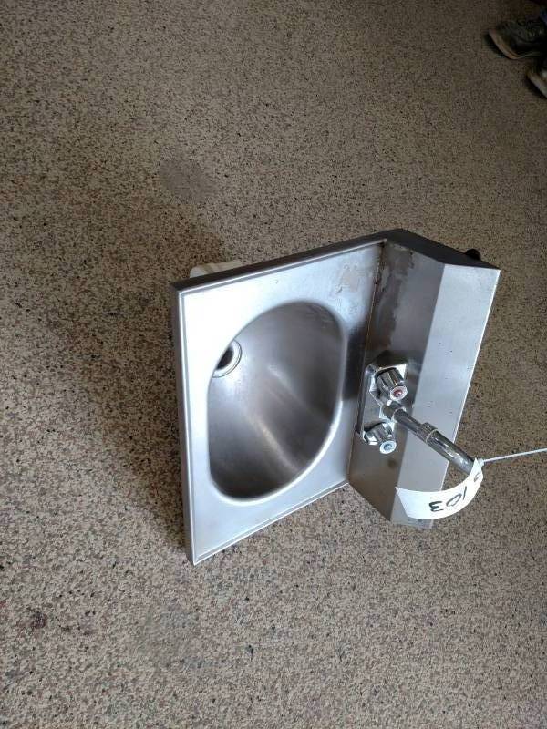 lot 103 image: Stainless Steel Sink, 19x15...