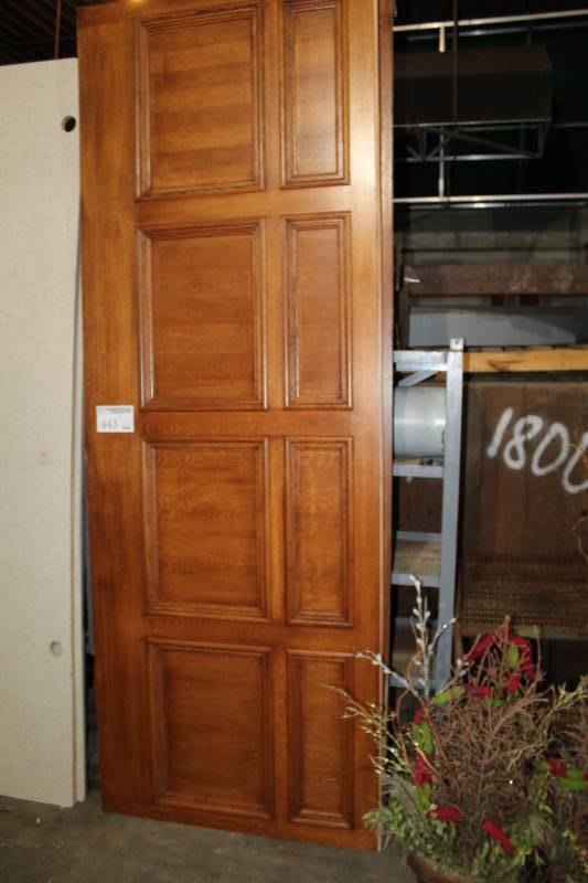lot 443 image: Lot of (4) Solid Oak Wainscoting