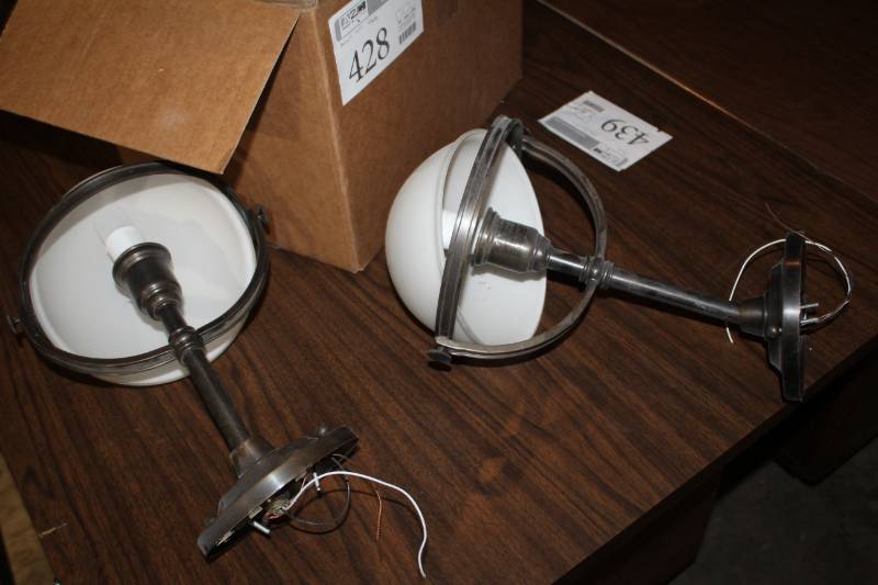 lot 428 image: Wall-Mount Lamps, LED Light Bulbs, Hardware