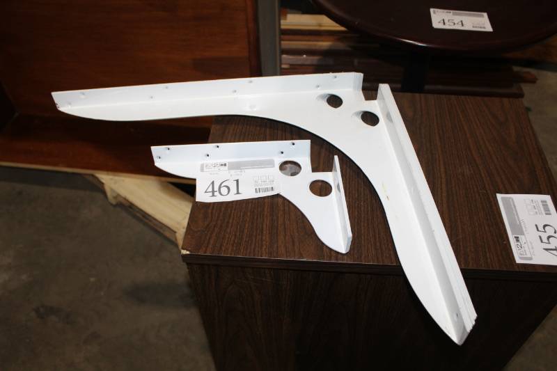 lot 461 image: Lot of (10) Speed Brace Wall-Mount Shelving Brackets