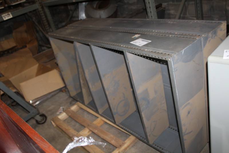 lot 447 image: Lot of (2) Metal Bookshelves