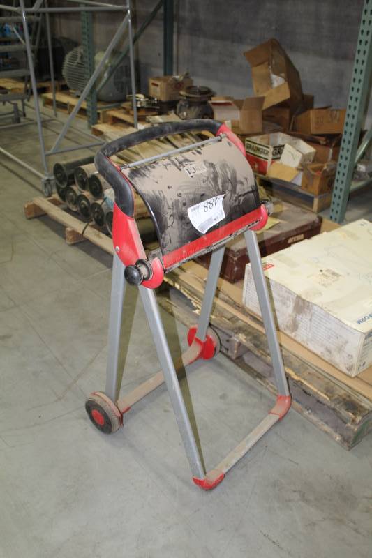 lot 488 image: Lot of (2) Tork Floor Stand WiperCloth RollCombi Roll Mobile W1 Systems