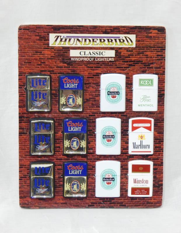 lot 25 image: Lot of New Vintage Advertising Windproof Lighters