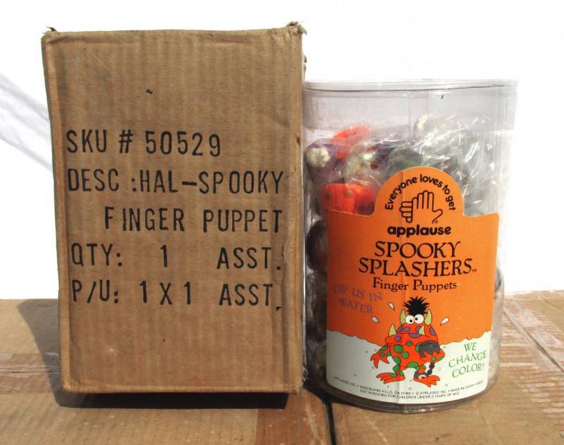 lot 61 image: Case of New Spooky Splashers Finger Puppets