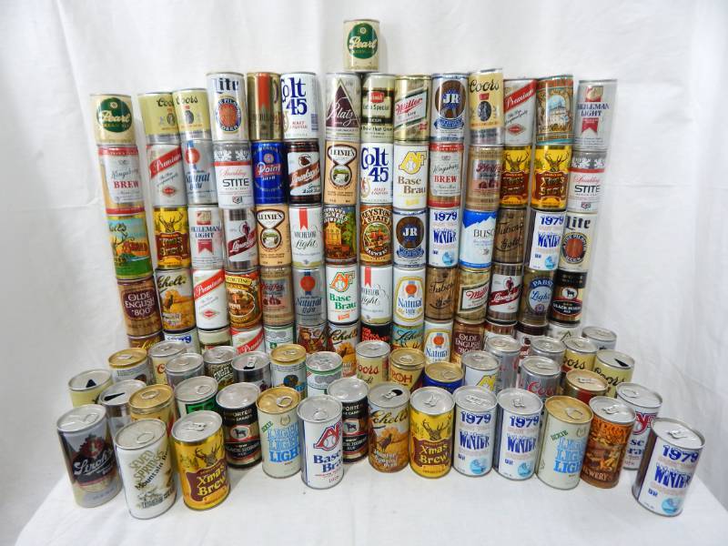 lot 42 image: Huge Lot of Vintage Beer Cans