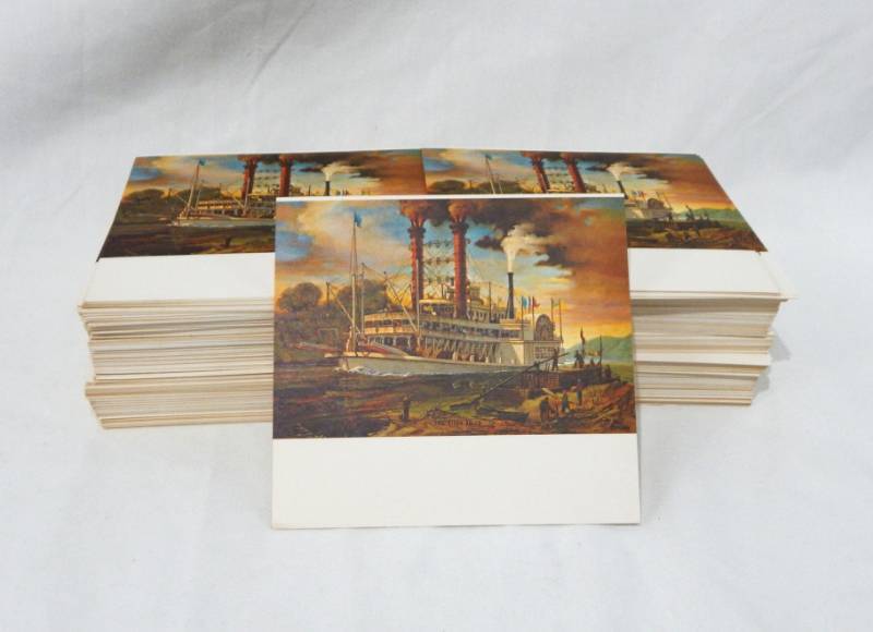 lot 106 image: Lot of Vintage Fred Sweney The River Belle Card Prints