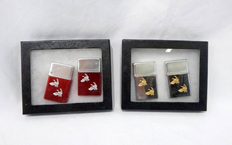 lot 111 image: Lot of Vintage Early 1960s Brown and Bigelow Wind Master Lighters