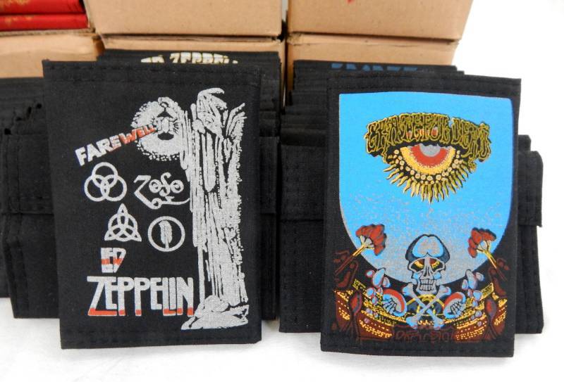 lot 20 image: Large Lot of Vintage Nylon Rock and Roll Wallets