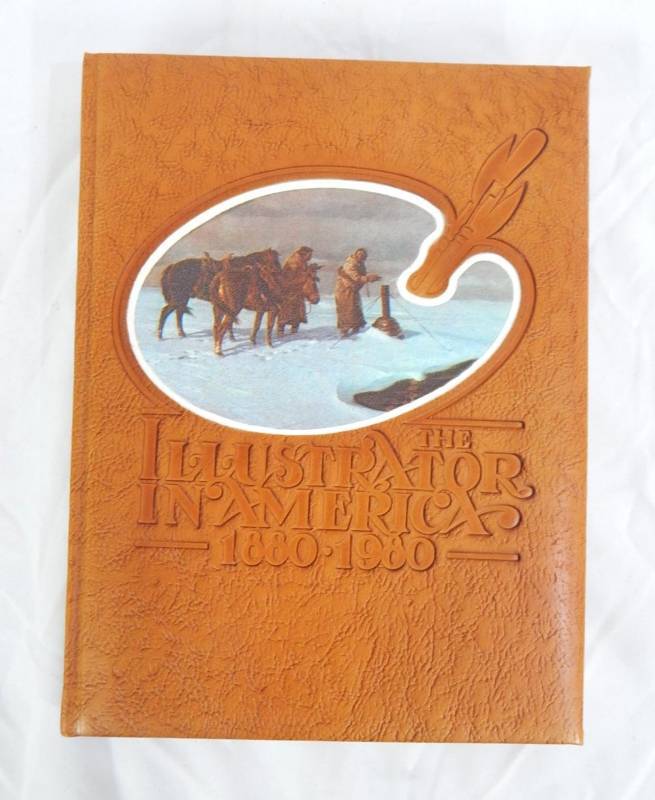 lot 12 image: Vintage Limited Edition The Illustrator in America 1880 - 1980 Leather Bound Book