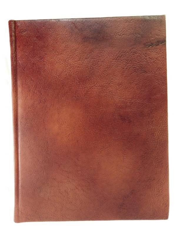 lot 13 image: Vintage 1977 The Halls of Fame Hand Crafted Mission Leather Bound Book