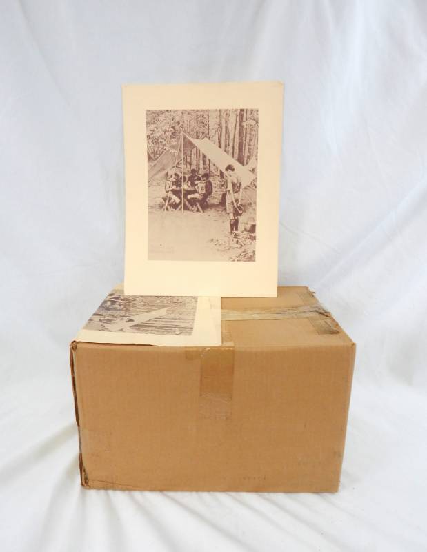 lot 40 image: Huge Lot of Vintage 1974 Norman Rockwell We Thank Thee O Lord Boy Scout Prints