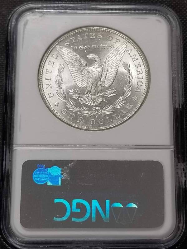 lot 06 image: 1881-S MORGAN SILVER DOLLAR MS65 NGC