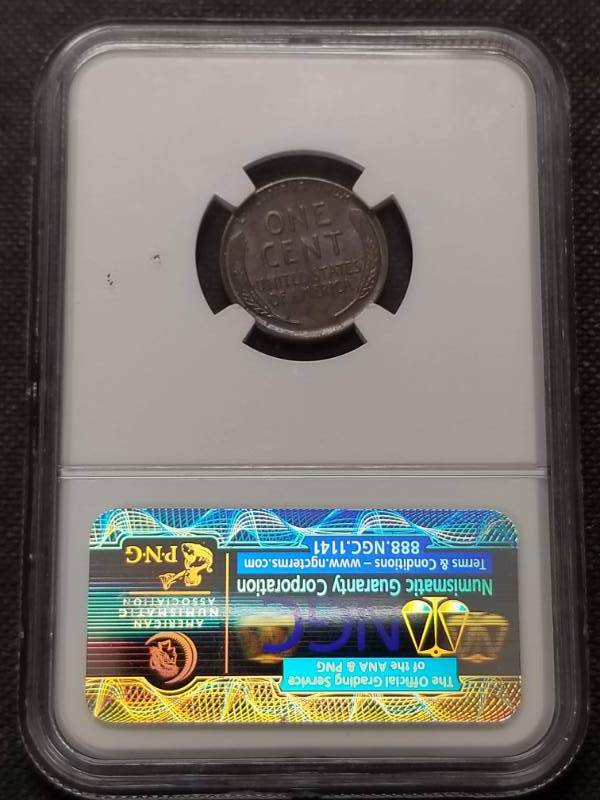 lot 22 image: 1925-D US WHEAT CENT UNC DETAILS NGC