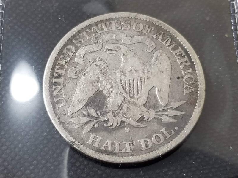 lot 28 image: 1876-S SEATED LIBERTY HALF DOLLAR