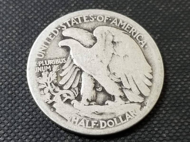 lot 32 image: 1917-S REVERSE WALKING LIBERTY HALF DOLLAR