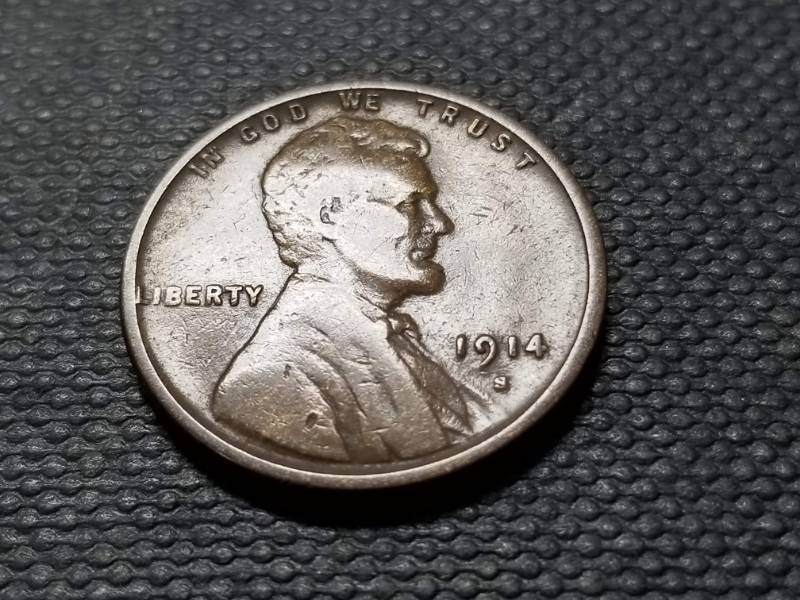 lot 65 image: 1914-S US WHEAT CENT