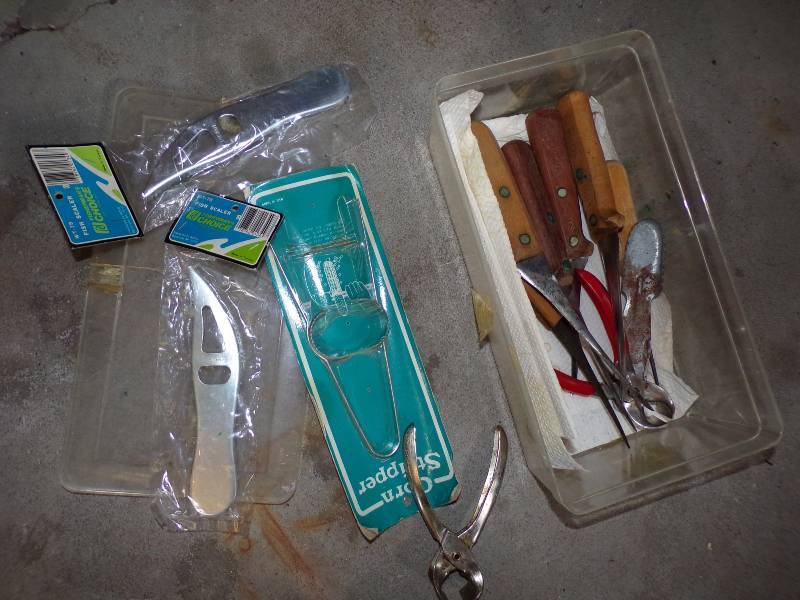 lot 123 image: Fish Cleaning Supplies