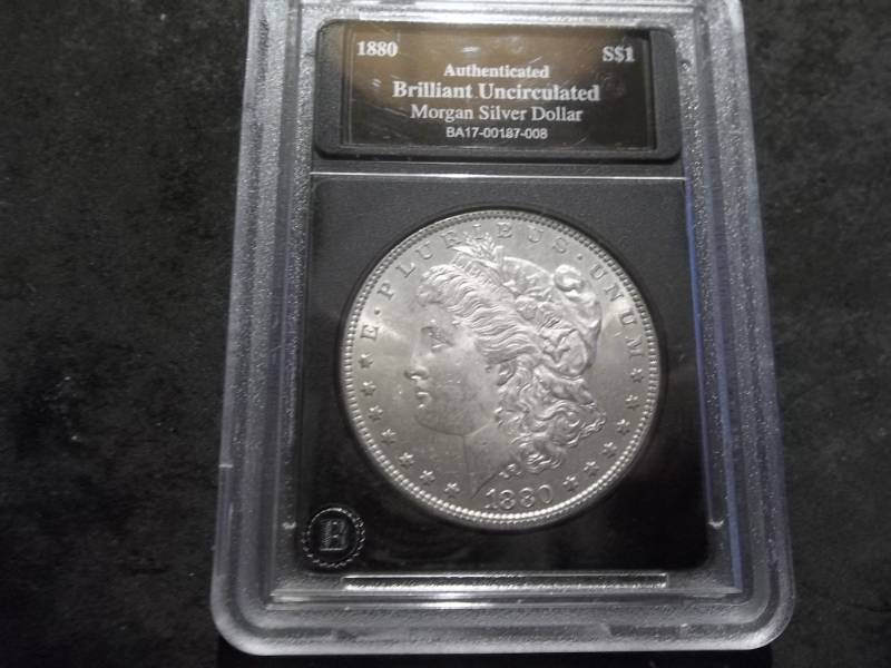 lot 7 image: 1880 Morgan Silver Dollar