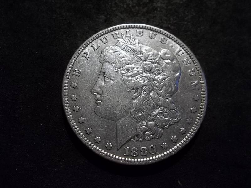 lot 8 image: 1880 Morgan Silver Dollar