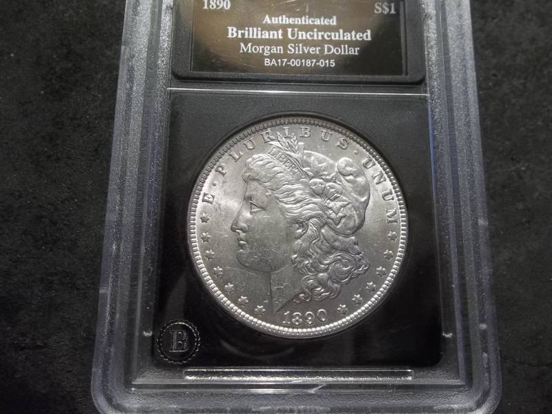 lot 24 image: 1890  Morgan Silver Dollar