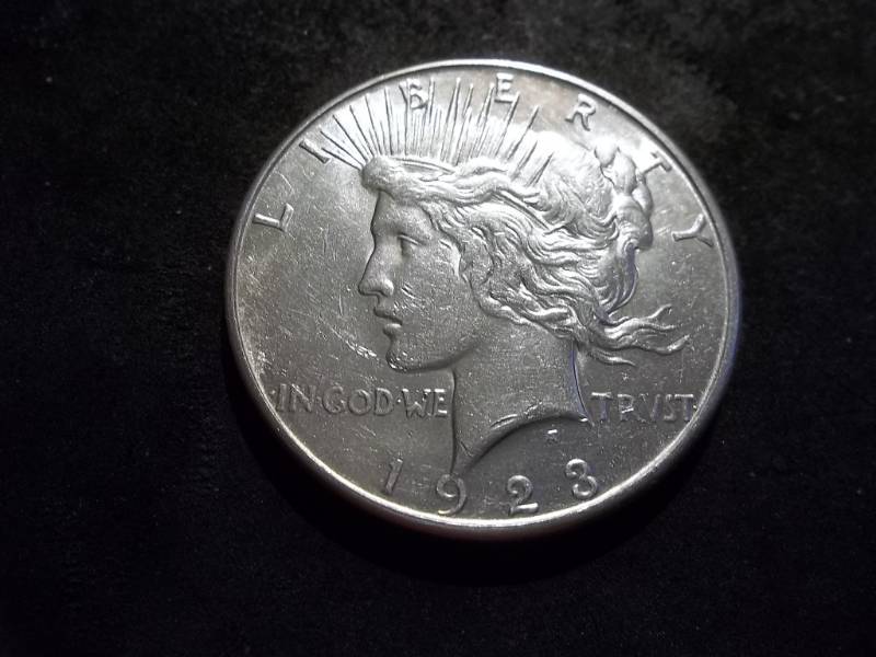 lot 46 image: 1923 S Peace Silver Dollar