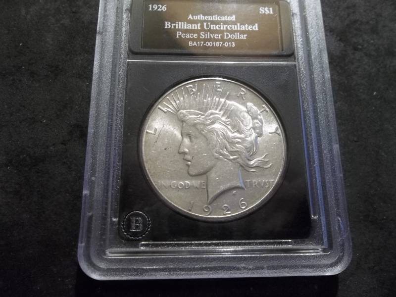 lot 50 image: 1926 S Silver Peace Dollar