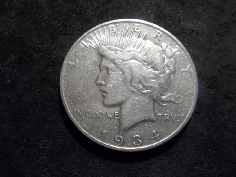 lot 56 image: 1934 D Silver Peace Dollar