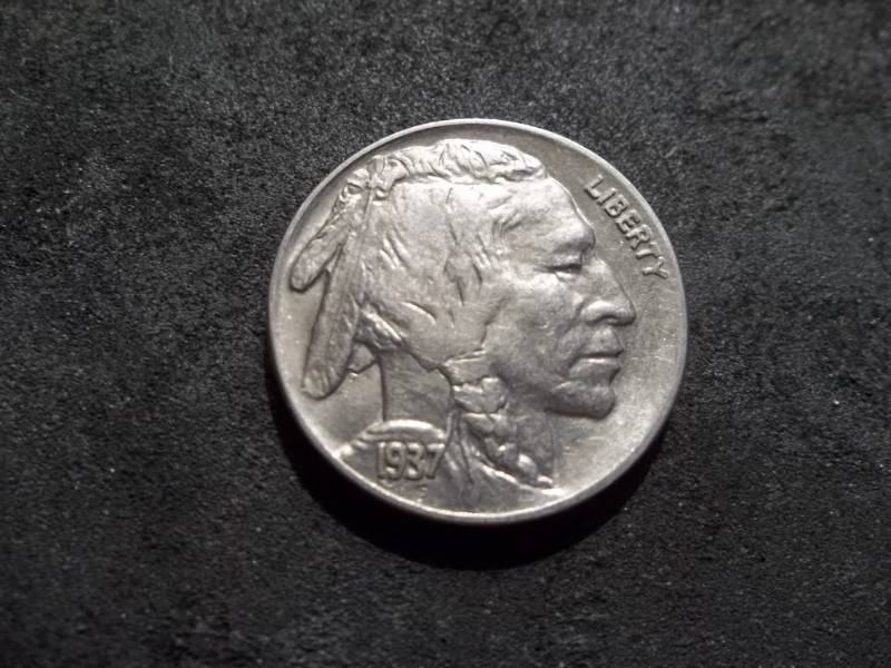 lot 70 image: 1937 D Buffalo Nickel BU. Double Die