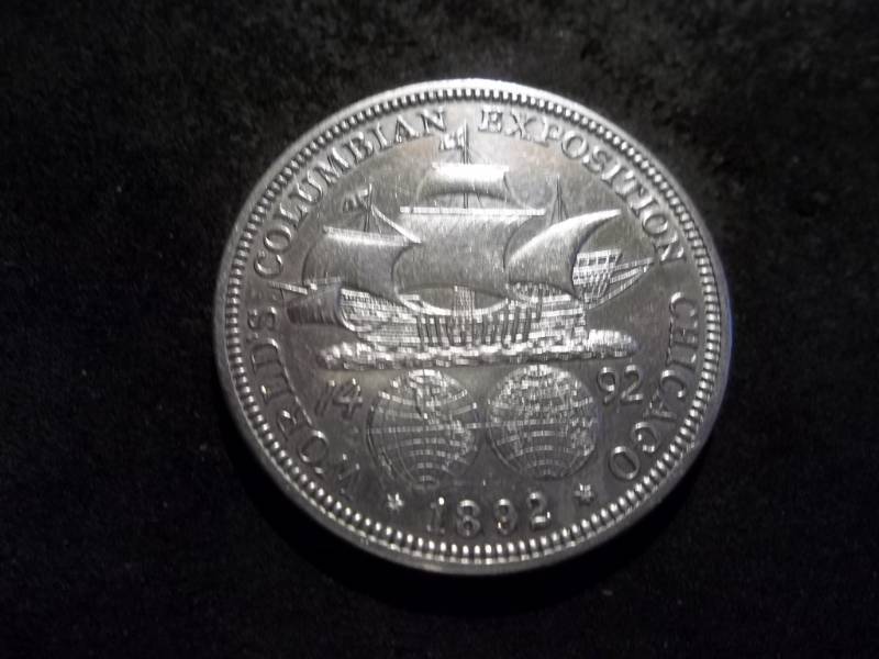 lot 80 image: 1892 Columbian Exposition Silver Half Dollar