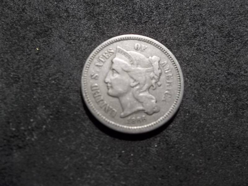 lot 88 image: 1866 3-Cent Piece