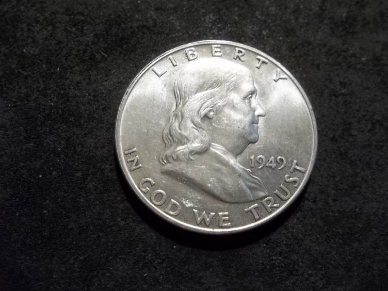 lot 95 image: 1949 D Franklin Half Dollar