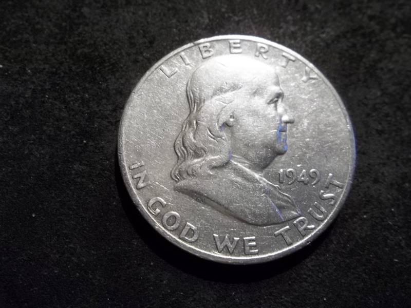 lot 96 image: 1949 S Franklin Half Dollar