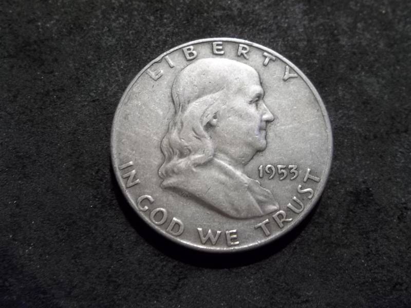 lot 105 image: 1953 D Franklin Half Dollar