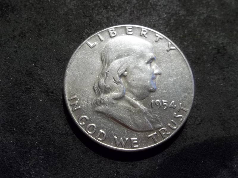 lot 107 image: 1954 Franklin Half Dollar